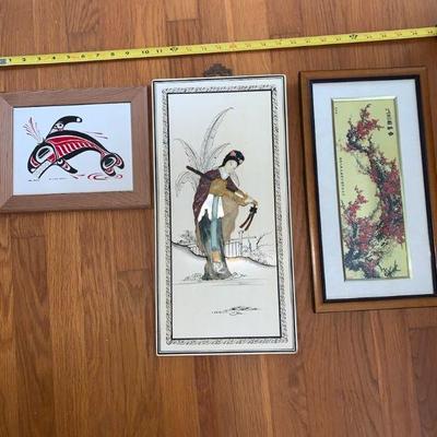 NVN147 Three Framed Artworks