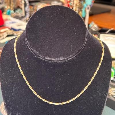 14 k gold necklace. 