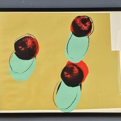 Original 1979 Andy Warhol Apples Screenprint