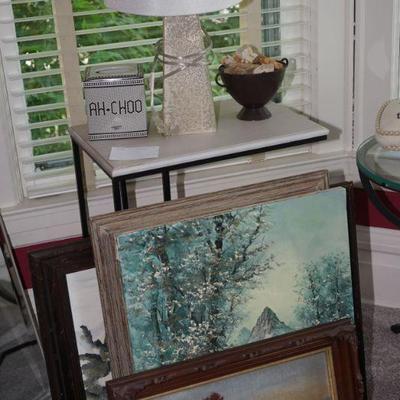 Original oils on canvas. pencil drawing. 
