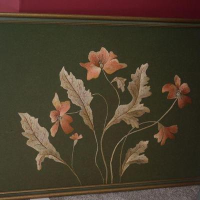 Early 1900's needlework . A larger piece that measures approximate 32" by 24" 
