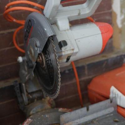 Chop saw. 