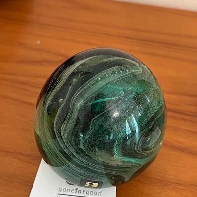 Art glass IRISH paperweight