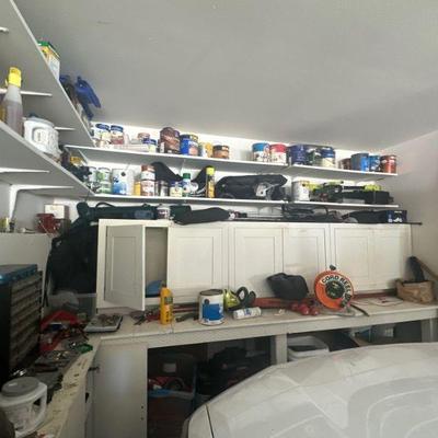Garage full of tools & equipment