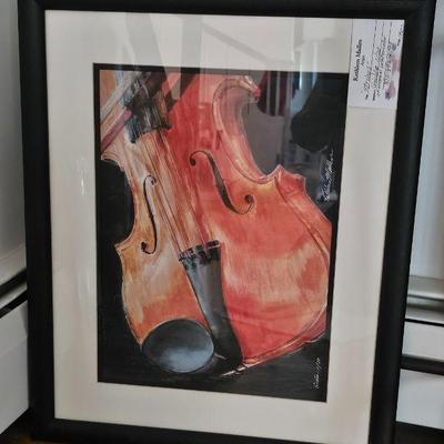 #15) " Strings" Giclée of Original Watercolor # 1/20 11"x16"