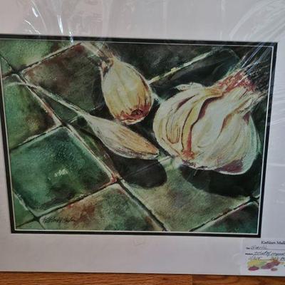 #22) " Garlic" Print of Original watercolor 11" x 14 - Unframed