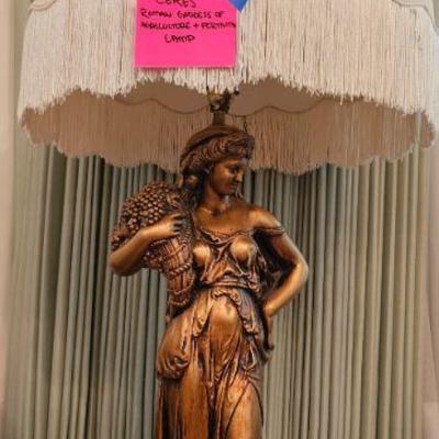 CERES- Roman Goddess of Agriculture & Fertility Lamp and Shade