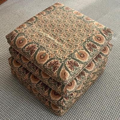 Set Of 4 23" X 23" Sunflower Seat Cushions