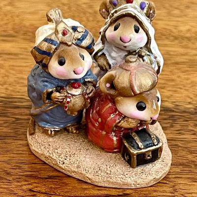 Wee Forest Folk Pageant Wisemen Figurine 1980s A P