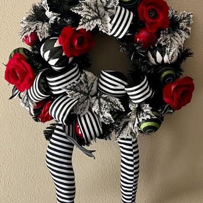 24" X 36" Halloween  Witch's Wreath 