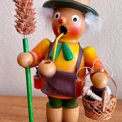 Vintage Steinbach German Peddler Wood Incense Smoker