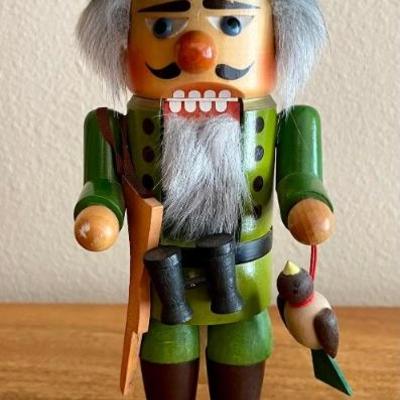 Vintage Steinbach Volskunst Nutcracker Wood Birdwatching And Hunting