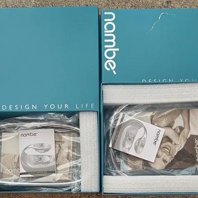 (2) Nambe Bubble Picture Frames In Original Boxes