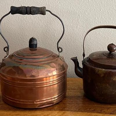 Vintage And Antique Copper Kettles - (1) Revere