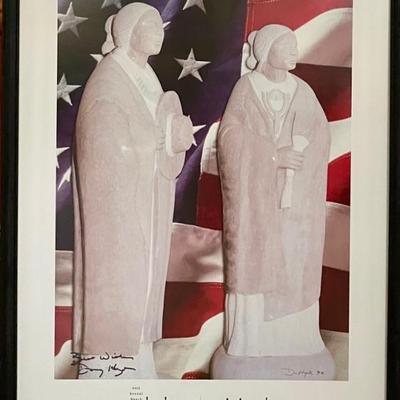 Flagsong Indian Fair And Market 2002 Framed Poster Signed