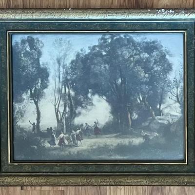 Jean Bapiste Camille Dance Of The Nymphs Small Framed Print
