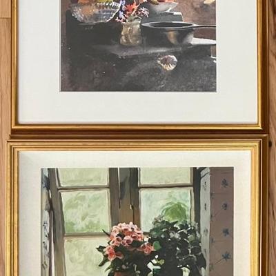 (2) Julia Jordan Framed Still Life Paintings Signed