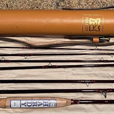 Hardy Smuggler De-luxe 8.5 Foot 7 Piece Graphite Fly Rod With Leather Case