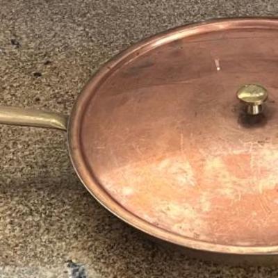 Culinox Switzerland Spring 11" Copper Skillet With Lid
