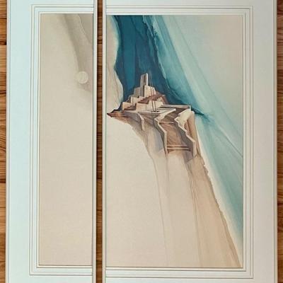 Starry, Starry Nights Original Oil Wash Signed Albert Dreher Two-piece Frame - White Horse Gallery 