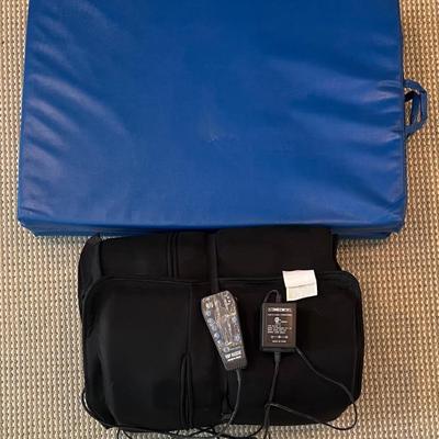 Homedics Sharper Image Body Masseur With Blue Foam Folding Exercise Pad 