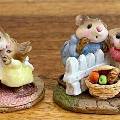 Wee Forest Folk Mouse Talk & Don't Cry Figurines 1985 - 1987 Annette Petersen