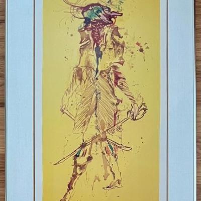 Leroy Neiman Signed Artist Proof Harlequin In Frame