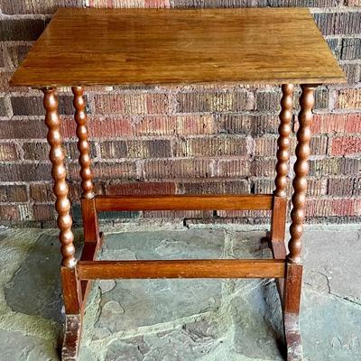 Antique Barley Twist 4 Leg Side Table 