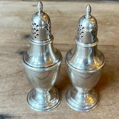 Pair Of International Sterling Silver Salt And Pepper Shakers - 68 Grams Total