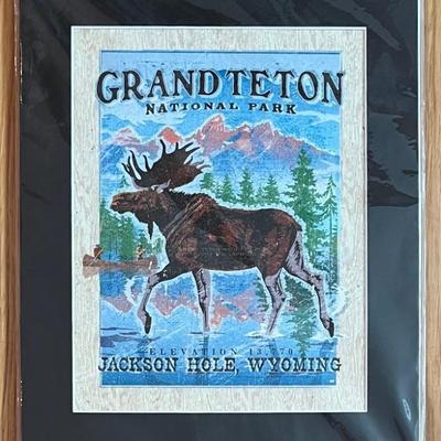 Steven Beutler Jackson Hole Wyoming Grand Teton National Park 11" X 14" Print In Original Packaging