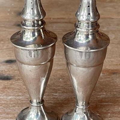 Sanborn Mexico Sterling Silver Salt And Pepper Shakers - 108 Grams Total