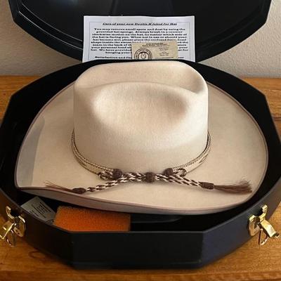 Jimmy Harrison Master Hatter Custom Double H Felted Fur Hat With Hard Case