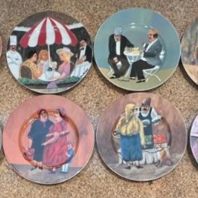 (12) GBC Guy Buffett Collection Fine Porcelain Plates Germany