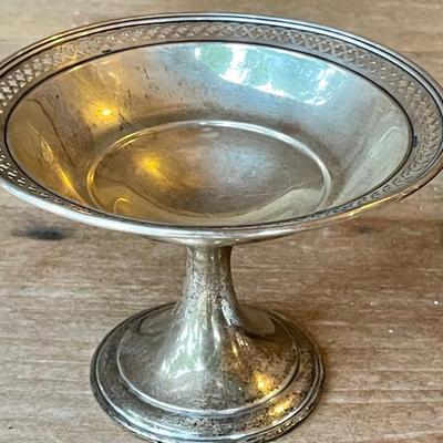 Alvin Sterling Silver Pierced Compote Number S67 With Weighted Base - 200 Grams Total