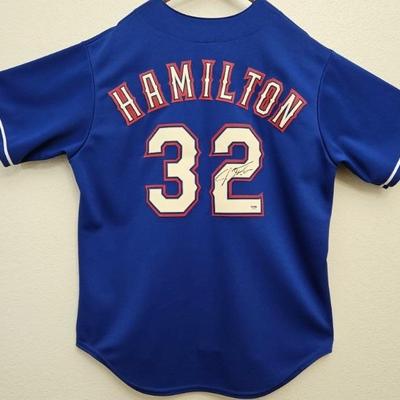 Autographed Josh Hamilton Texas Ranger Jersey, PSA Graded