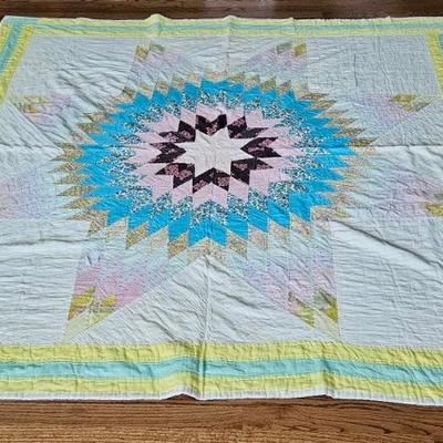 Vintage Hand Stitched Quilt