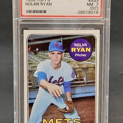 1969 Topps PSA Graded Nolan Ryan Baseball Card