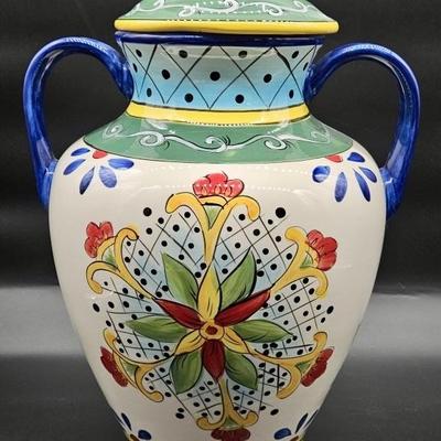 Large Scale Itaian-Style Majolica Ginger Jar