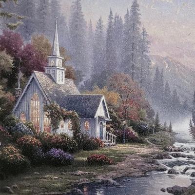 Thomas Kinkade Accent Print w/ COA