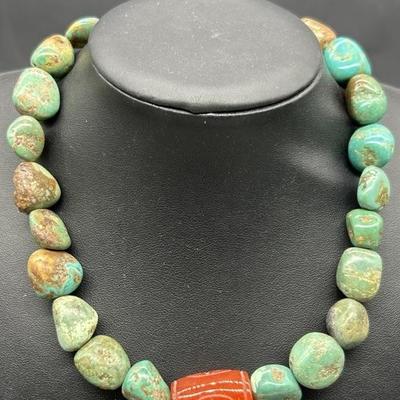 Turquoise Stone 16in Necklace