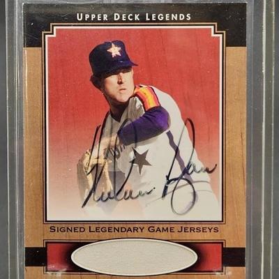 Autographed Nolan Ryan Upper Deck Legends Game