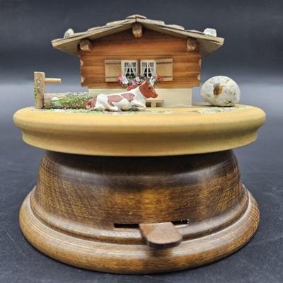 Reuge Swiss Chalet Music Box- The Happy Wanderer