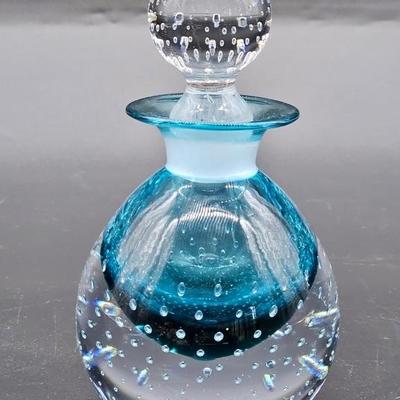 Pairpoints Aqua Blue Bullicante Perfume Bottle
