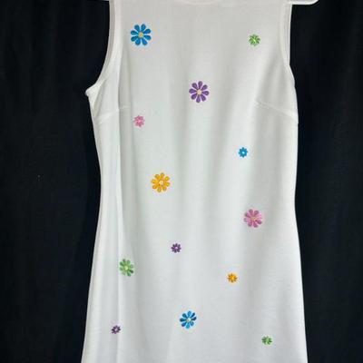 90S VINTAGE EMBROIDERED FLORAL DRESS