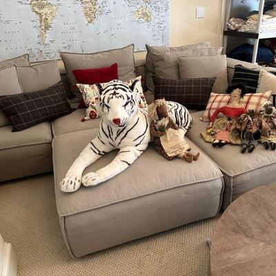 Arhaus "Coburn" six piece sectional in Capricorn Grey