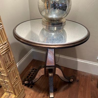 Mercury glass and mirror table