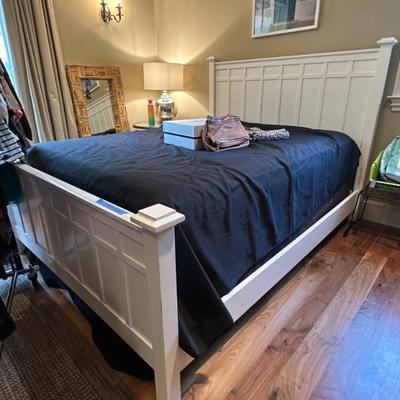 Pottery Barn queen sized bed. Mattress not included