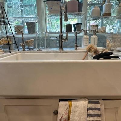 Two Shaw's Original farmhouse sinks