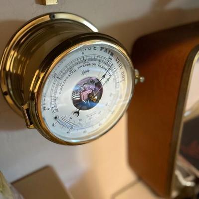 Brass ships barometer 