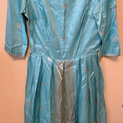 Vintage Silk Asian Handmade dress 